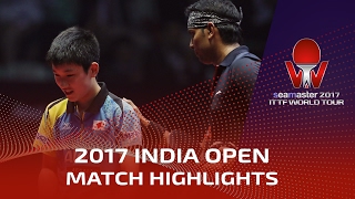 【動画】カマル・アチャンタ VS 張本智和 シーマスター2017 インドオープン 準決勝