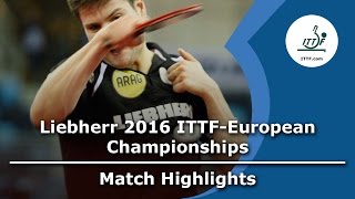 【動画】ドミトリ・オフチャロフ VS DURAN Marc LIEBHERR 2016年ITTFヨーロッパ卓球選手権 ベスト64