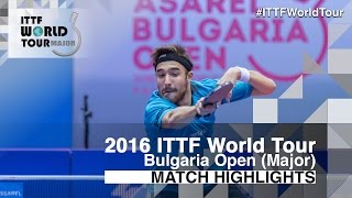 【動画】ROBINOT Quentin VS PAIKOV Mikhail 2016年-  Asarelブルガリアオープン 準決勝
