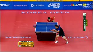 【動画】馬龍 VS 陳建安 2016年韓国オープン準決勝