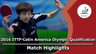 【動画】ARVELO Gremlis VS GUI Lin 2016年ITTF  - ラテンアメリカのオリンピック予選トーナメント 準決勝