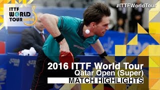 【動画】MENGEL Steffen VS ディヤス・ヤコブ 2016年カタールオープン ベスト32
