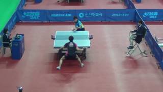 【動画】及川瑞基 VS 張本智和 2016年韓国オープン準々決勝
