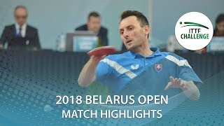 【動画】ルボミール・ピシュテイ VS HACHARD Antoine 2018 ITTFチャレンジ ベラルーシオープン ベスト16