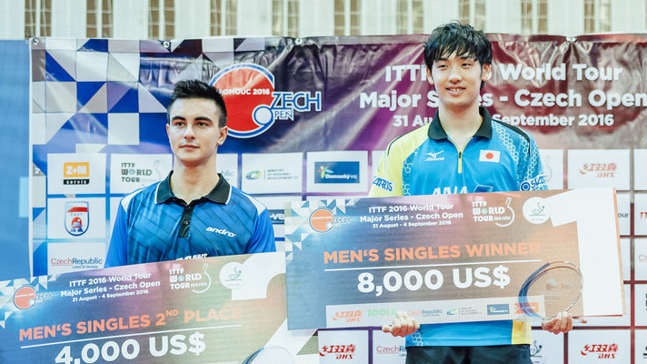 村松がU‐21に続いて男子単でも優勝　ITTFワールドツアー チェコオープン 卓球