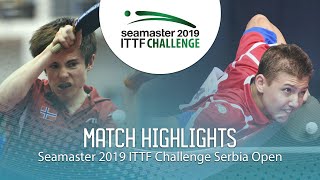 【動画】KATSMAN Lev VS WETZEL Adrian ITTFチャレンジ・セルビアオープン