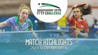 【動画】TOFANT Ana VS SINGEORZAN Arina 2019 ITTFチャレンジ・スロベニアオープン