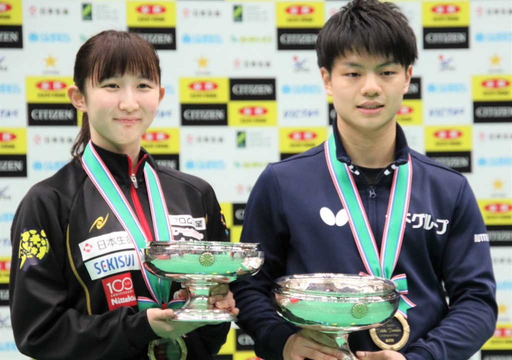 宇田幸矢と早田ひなが五輪代表退け全日本初制覇 ともに2020世界卓球代表に内定 最終順位まとめ 2020全日本最終日 卓球