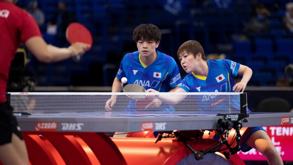 2回戦で宇田幸矢/芝田沙季と張本智和/早田ひなが同士討ち 混合複1回戦全結果 2021世界卓球