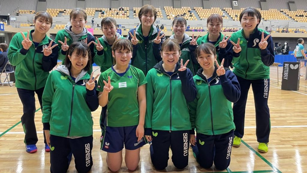 2021秋季関東学生リーグは専修大がアベックV 今大会はオープン戦で実施 大学卓球