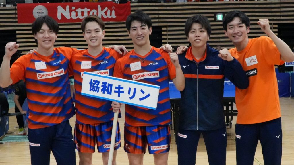 男子1部は協和キリン、女子1部はデンソーが優勝 MVPは松平賢二と赤江夏星が獲得 2023年前期日本卓球リーグ