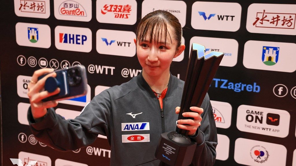 早田ひなが張本美和を下し女子単制覇、混合複と2冠 日本は3種目で金 WTTコンテンダー・ザグレブ2024