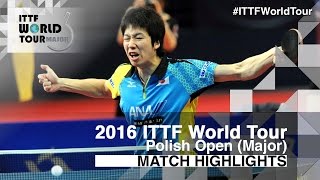 【動画あり】水谷 VS オフチャロフ　ポーランドオープン２０１６男子シングルス決勝