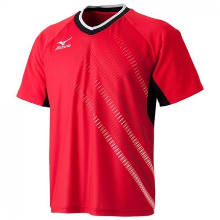 レプリカゲームシャツ（2015年卓球日本代表モデル）（レッド×ブラック）