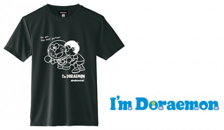 DONIC I'm DORAEMON 卓球 Tシャツ C（ブラック）