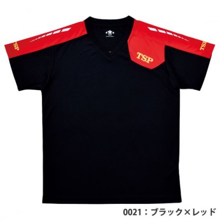 TT-174シャツ（ブラック✖レッド）